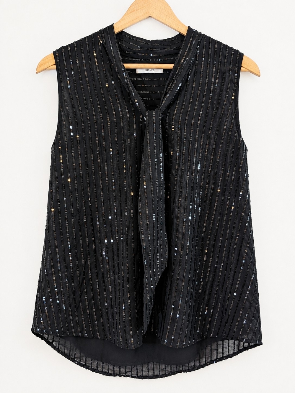 Ricki’s Black Sequin Blouse